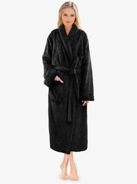 Thumbnail for Pavilia Women's Sherpa Fleece Robe - Opulence & Essence