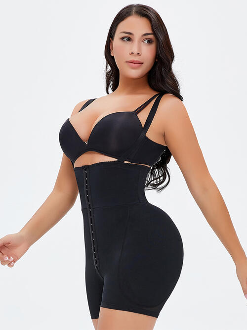 Full Size Hook-and-Eye Under-Bust Shaping Bodysuit - Opulence & Essence