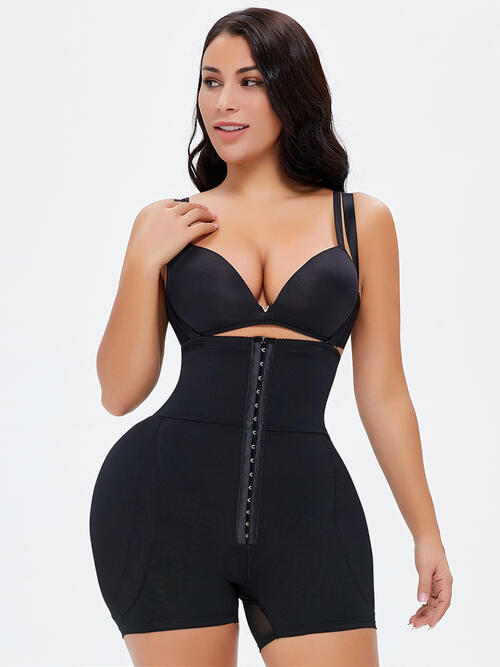 Full Size Hook-and-Eye Under-Bust Shaping Bodysuit - Opulence & Essence