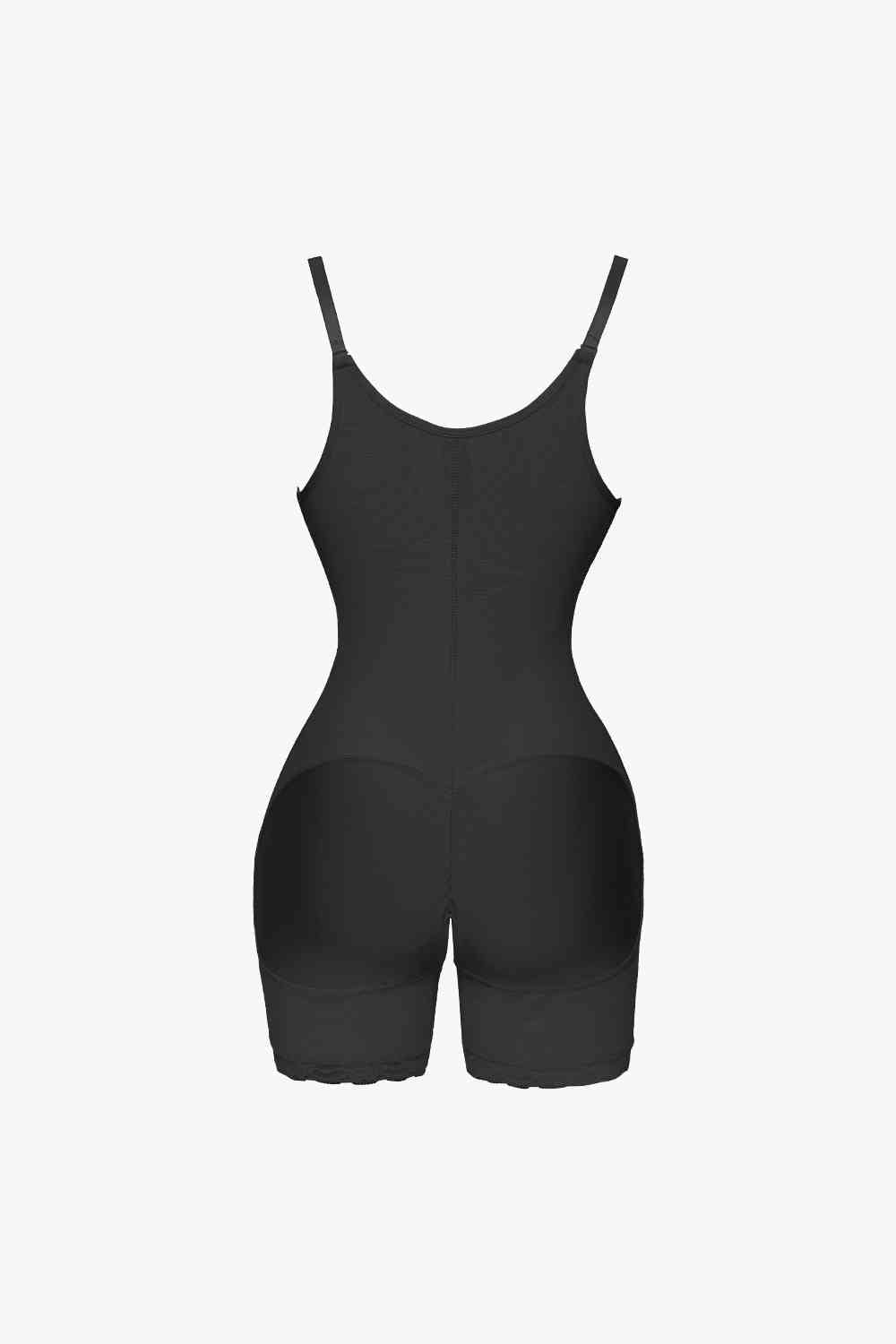 Full Size Side Zipper Under-Bust Shaping Bodysuit - Opulence & Essence