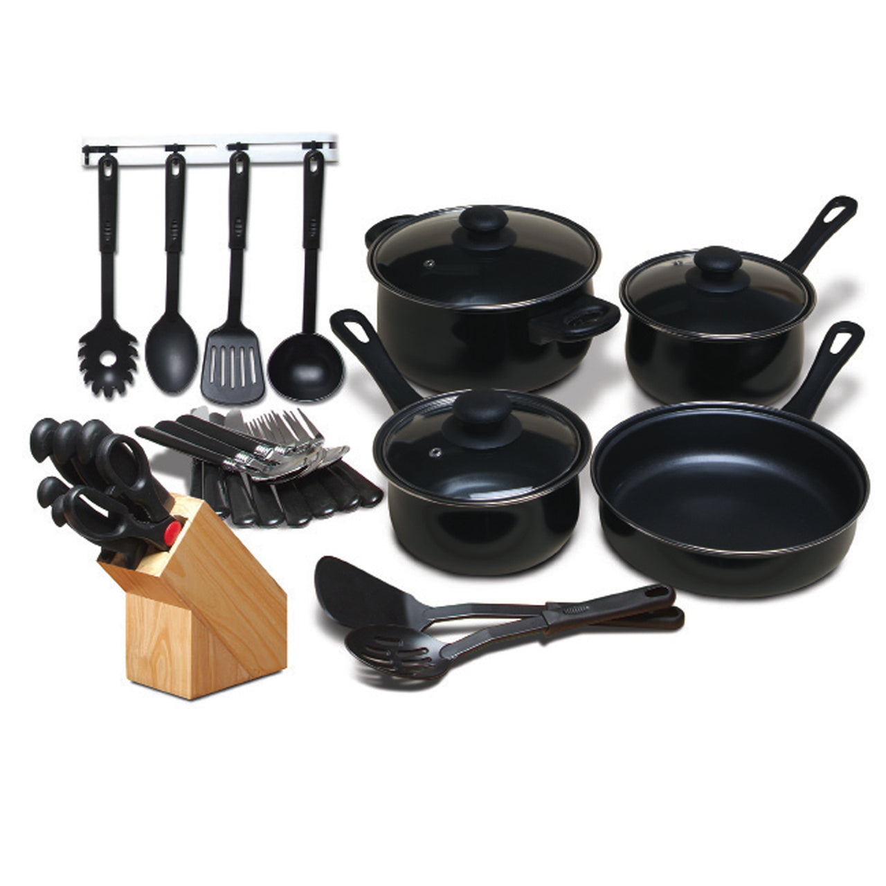 Gibson Home Total Kitchen 32 Piece Cookware Combo Set - Opulence & Essence