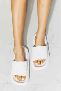 Thumbnail for MMShoes Arms Around Me Open Toe Slide in White - Opulence & Essence