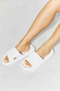 Thumbnail for MMShoes Arms Around Me Open Toe Slide in White - Opulence & Essence