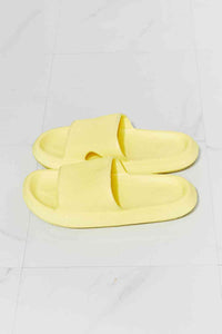 Thumbnail for MMShoes Arms Around Me Open Toe Slide in Yellow - Opulence & Essence