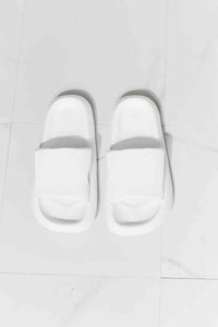 Thumbnail for MMShoes Arms Around Me Open Toe Slide in White - Opulence & Essence