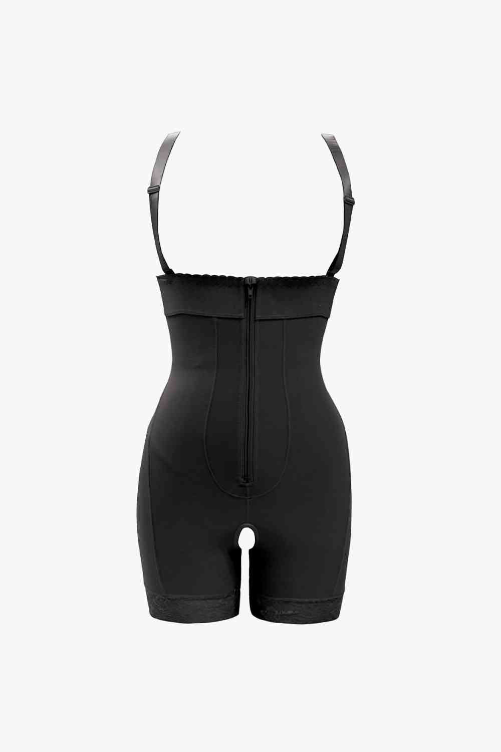 Full Size Zip Up Under-Bust Shaping Bodysuit - Opulence & Essence